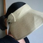 麦わらサンバイザーを使ってみたのでレビュー!帽子が苦手な人もおすすめだよ