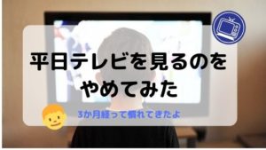 平日は子どもにテレビ見せるのやめました！テレビばかりの生活から脱却